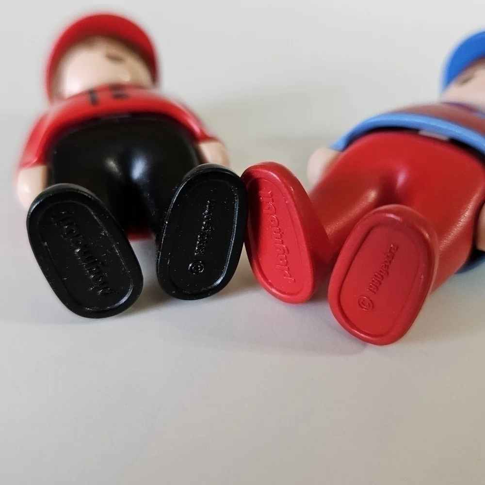 VINTAGE Playmobil Keychain and Figures Pirate Worker Medieval Boy Lot of 4 1990s